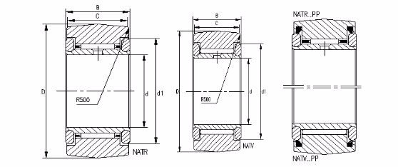 China Factory NATR NATV NATR6 NATV6 PP 6x19x12 Cam Follower Needle One Way Roller Bearing Track Bearing 2