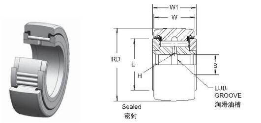 Cam Follower Track Roller Bearings CYR-2 1/4-S Inch Size 0