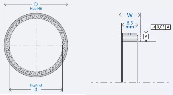 FE423Z FE423Z2 Steel Sprag One Way Clutch Bearings FE 423Z FE 423Z2 1